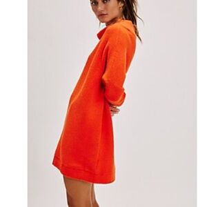 Free people ottoman slouchy tunic - cherry tomato NWT